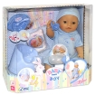 Кукла "Baby Born" с музыкальным горшком, 43 см Цвет: голубой подгузник, тарелочка, ложка, питание, книжка инфо 1489a.