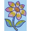 Мозаика из блесток "Цветок" с контурами, разноцветные блестки, держатель инфо 2107e.